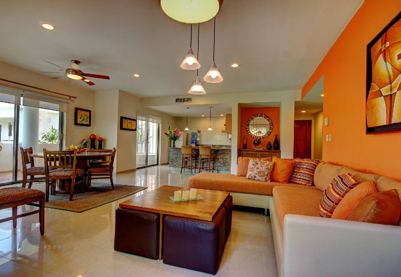 Apartahotel en Playa del Carmen - P308. Palmar del Sol Penthouse 2Rec Vista Jardin.
