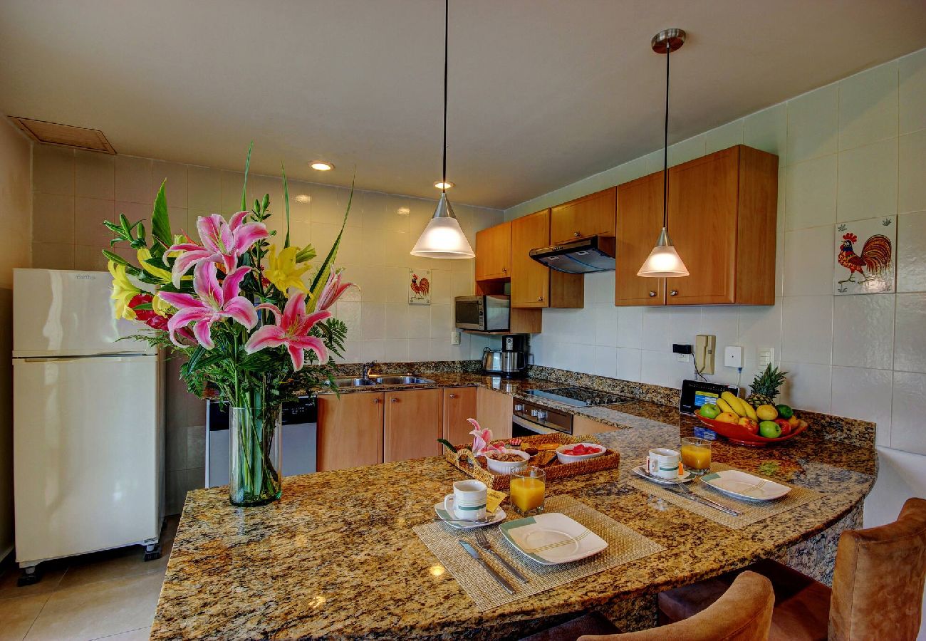 Apartahotel en Playa del Carmen - P308. Palmar del Sol Penthouse 2Rec Vista Jardin.