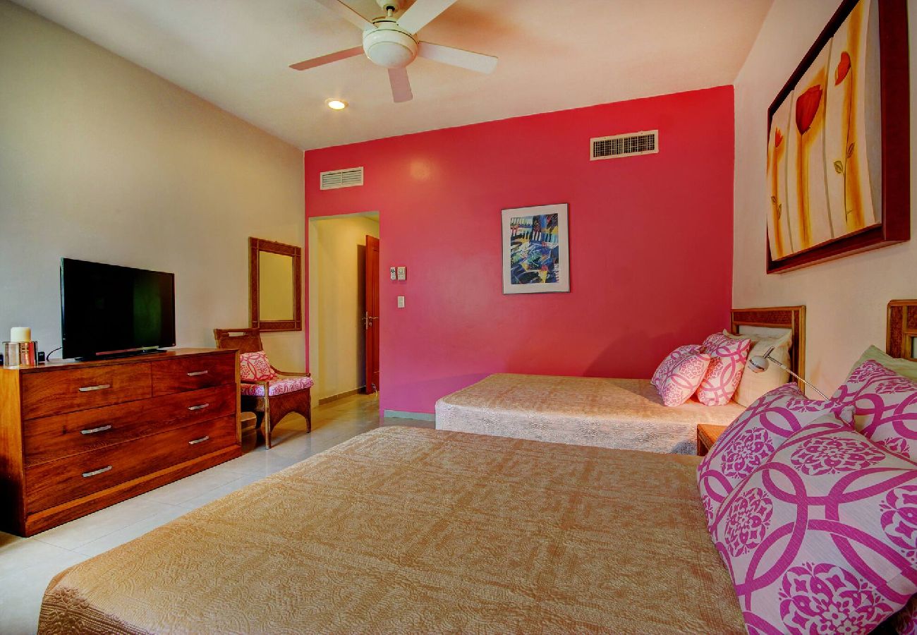 Apartahotel en Playa del Carmen - P308. Palmar del Sol Penthouse 2Rec Vista Jardin.