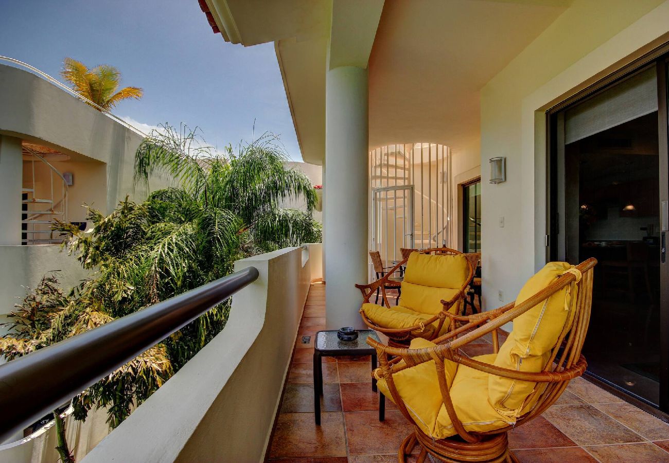 Apartahotel en Playa del Carmen - P308. Palmar del Sol Penthouse 2Rec Vista Jardin.
