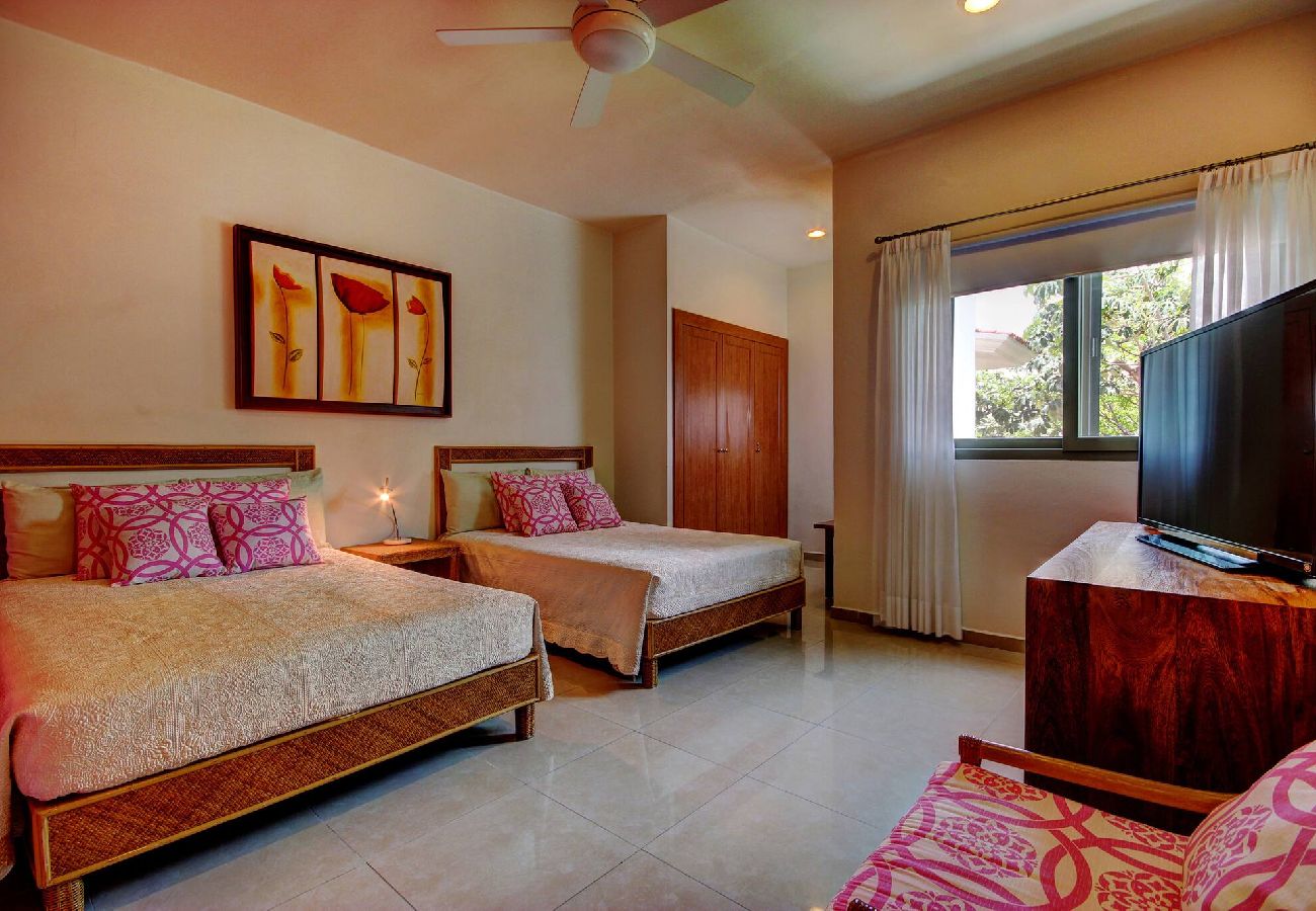 Apartahotel en Playa del Carmen - P308. Palmar del Sol Penthouse 2Rec Vista Jardin.
