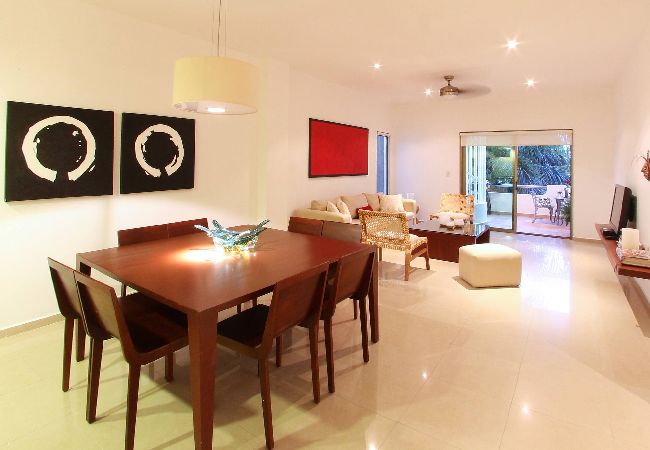 Departamento en Playa del Carmen - P304. Palmar del Sol Penthouse 3Rec Vista Jardin.