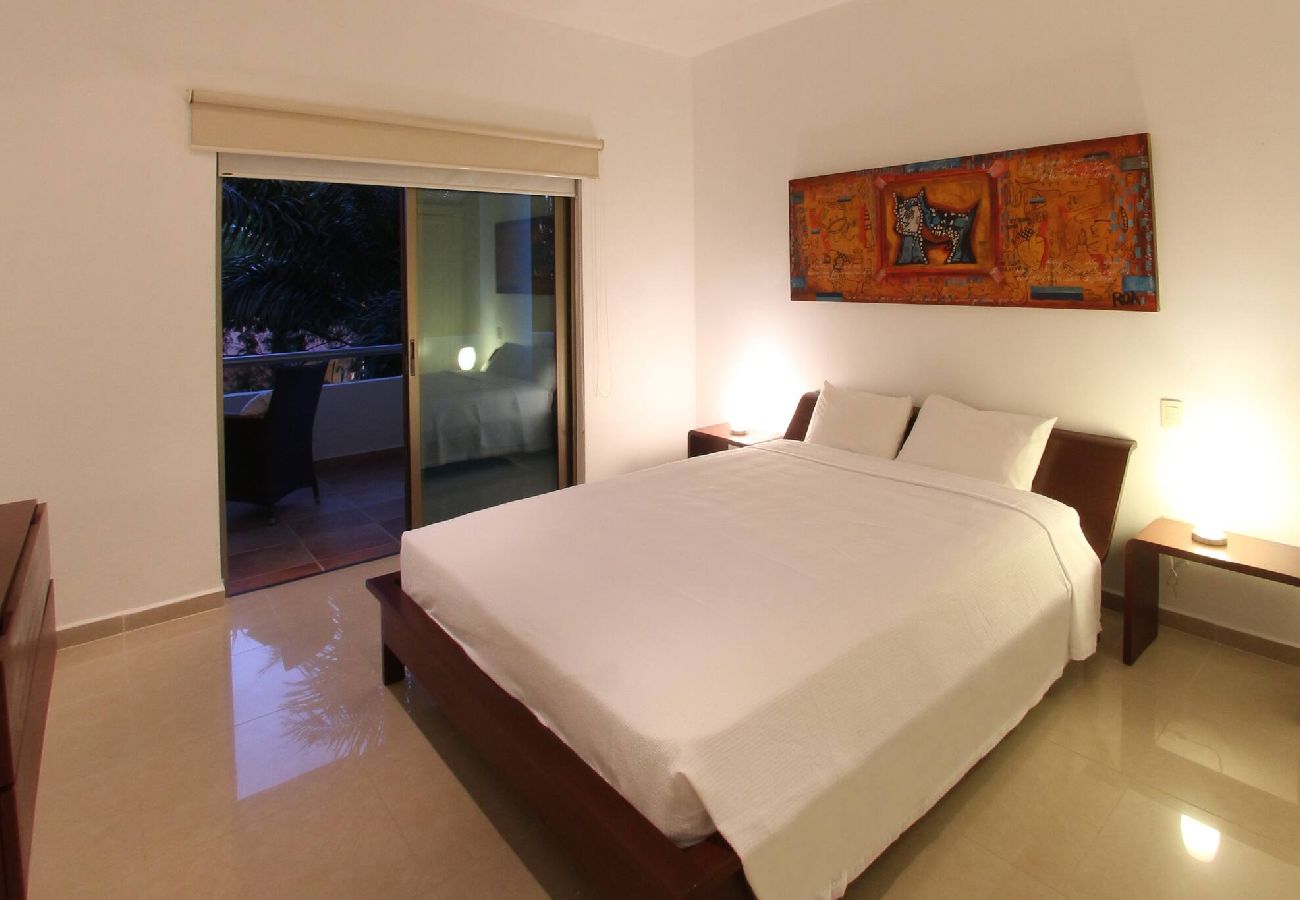 Departamento en Playa del Carmen - P304. Palmar del Sol Penthouse 3Rec Vista Jardin.