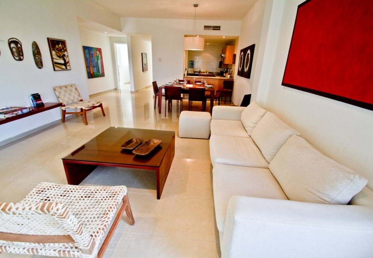 Departamento en Playa del Carmen - P304. Palmar del Sol Penthouse 3Rec Vista Jardin.