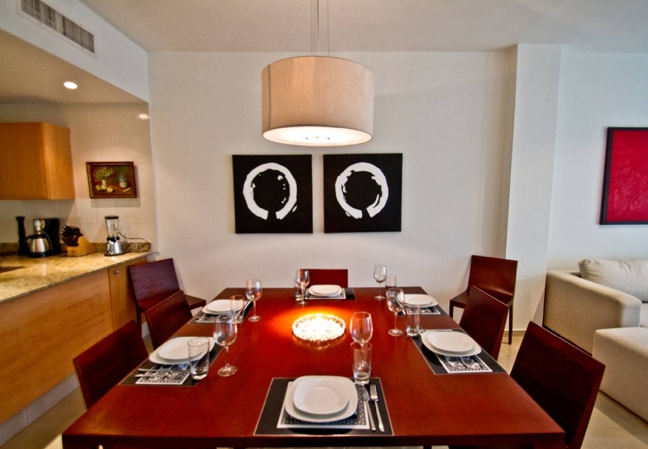 Departamento en Playa del Carmen - P304. Palmar del Sol Penthouse 3Rec Vista Jardin.