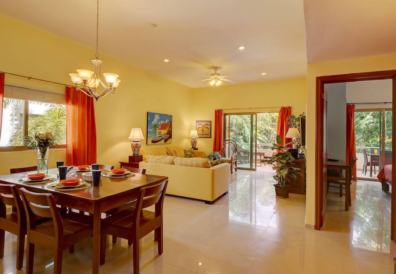 Departamento en Playa del Carmen - P202. Palmar del Sol 2Rec Vista Jardin.
