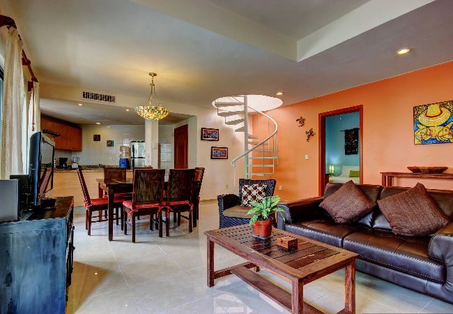Departamento en Playa del Carmen - P306. Palmar del Sol Penthouse 2Rec Vista Interior
