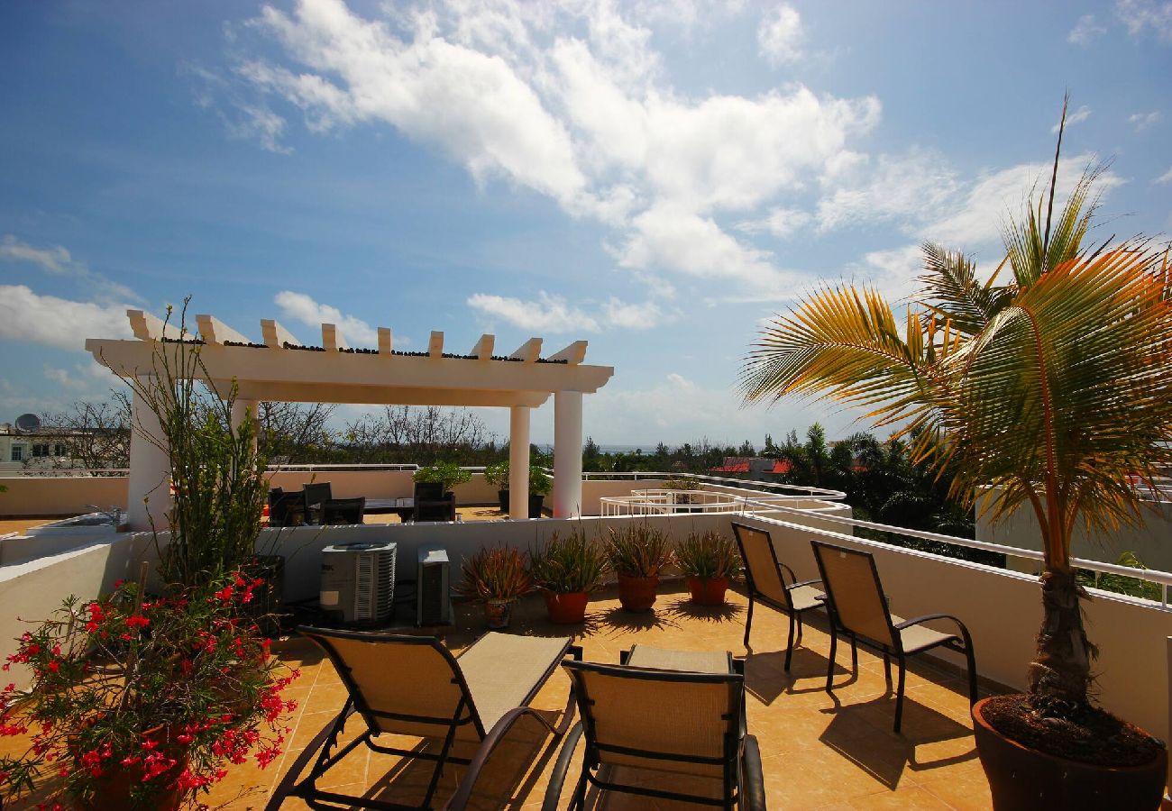 Departamento en Playa del Carmen - P306. Palmar del Sol Penthouse 2Rec Vista Interior