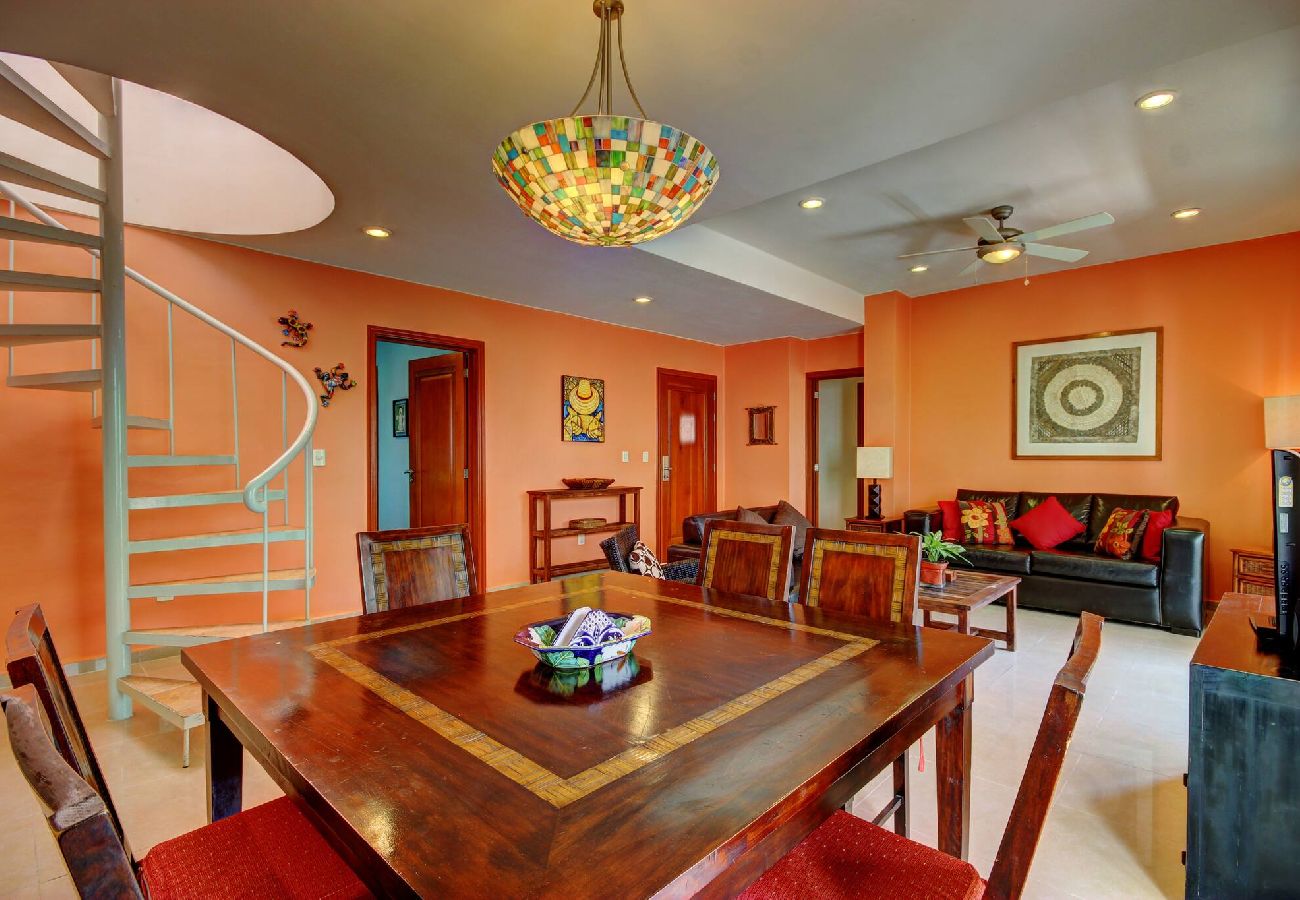 Departamento en Playa del Carmen - P306. Palmar del Sol Penthouse 2Rec Vista Interior