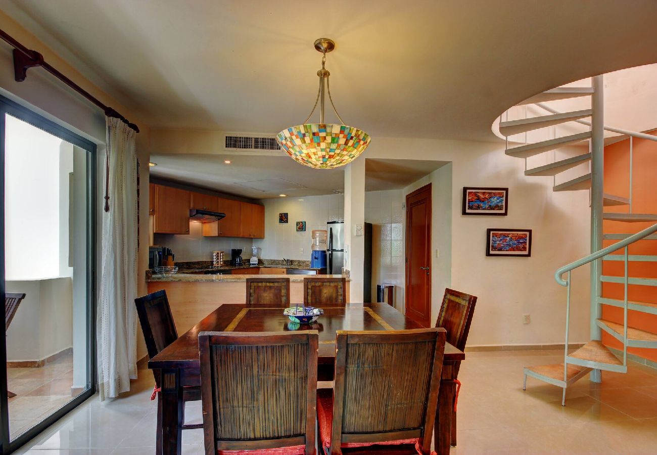 Departamento en Playa del Carmen - P306. Palmar del Sol Penthouse 2Rec Vista Interior