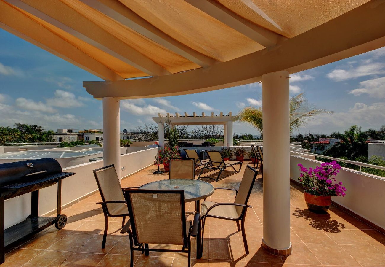 Departamento en Playa del Carmen - P306. Palmar del Sol Penthouse 2Rec Vista Interior