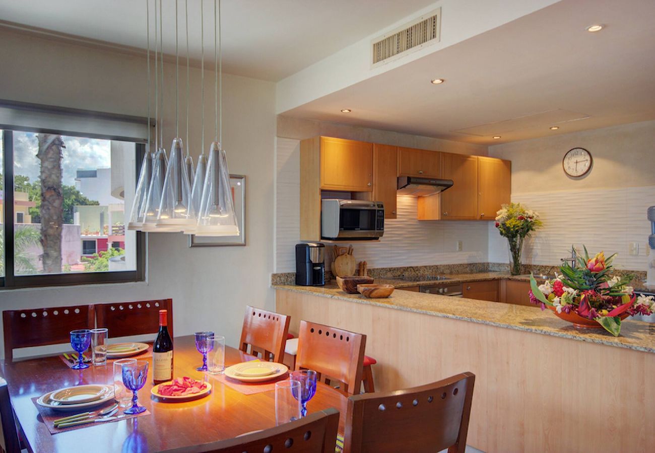 Departamento en Playa del Carmen - P301. Palmar del Sol Penthouse 3Rec Vista Calle.