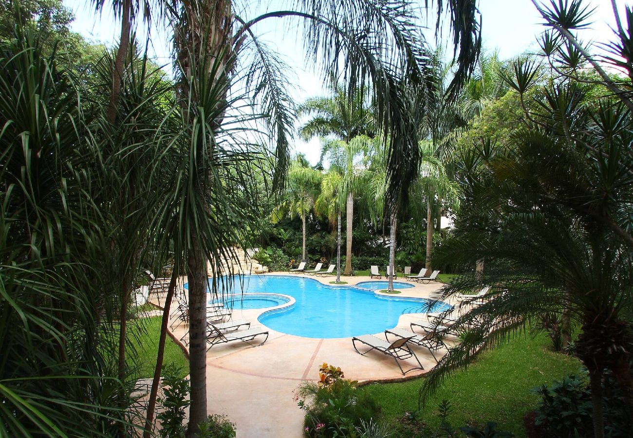 Departamento en Playa del Carmen - P301. Palmar del Sol Penthouse 3Rec Vista Calle.