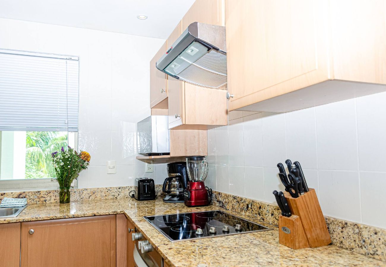 Departamento en Playa del Carmen - P203. Palmar del Sol 2Rec Vista Jardin.