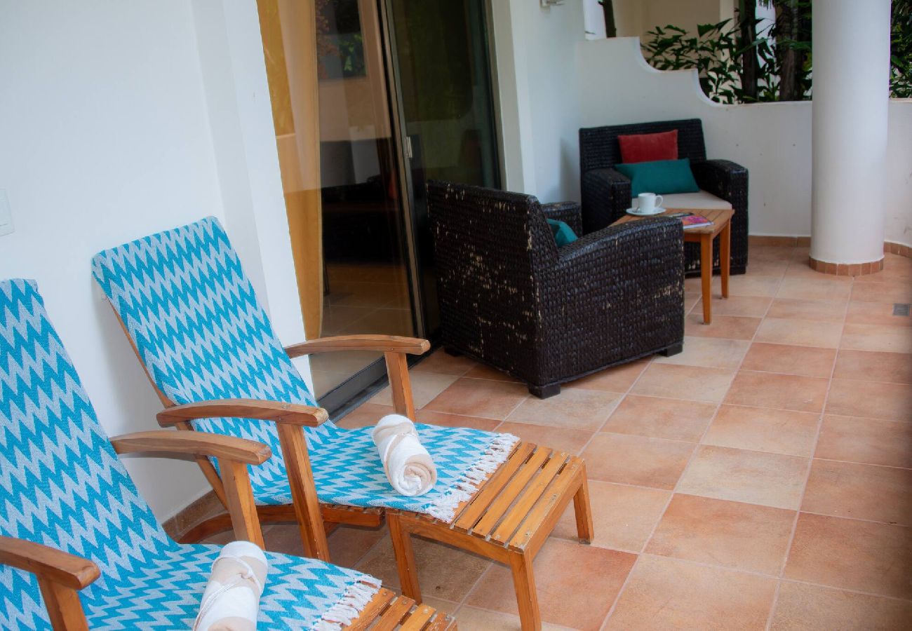 Apartahotel en Playa del Carmen - P102. Palmar del sol 1Rec Vista Jardin. 