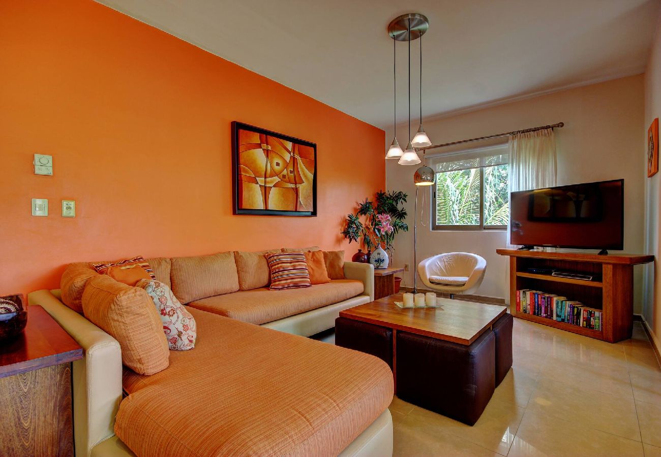 Condohotel in Playa del Carmen - P308. Palmar del Sol Penthouse 2Rec Vista Jardin.