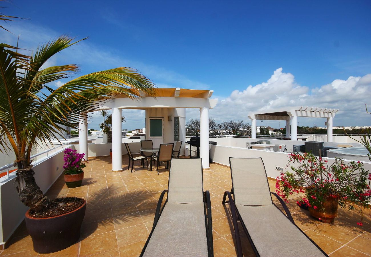 Apartment in Playa del Carmen - P306. Palmar del Sol Penthouse 2Rec Vista Interior
