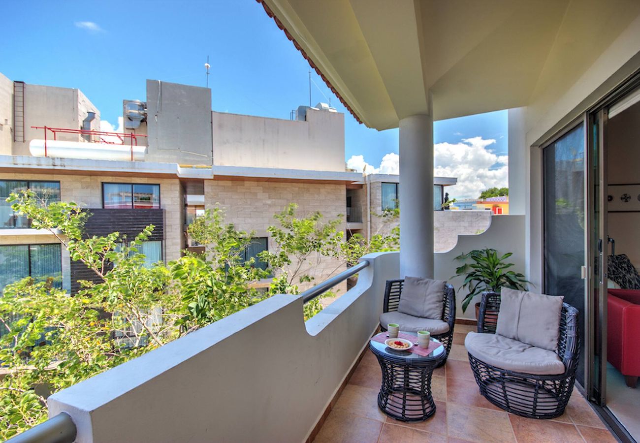 Apartment in Playa del Carmen - P301. Palmar del Sol Penthouse 3Rec Vista Calle.