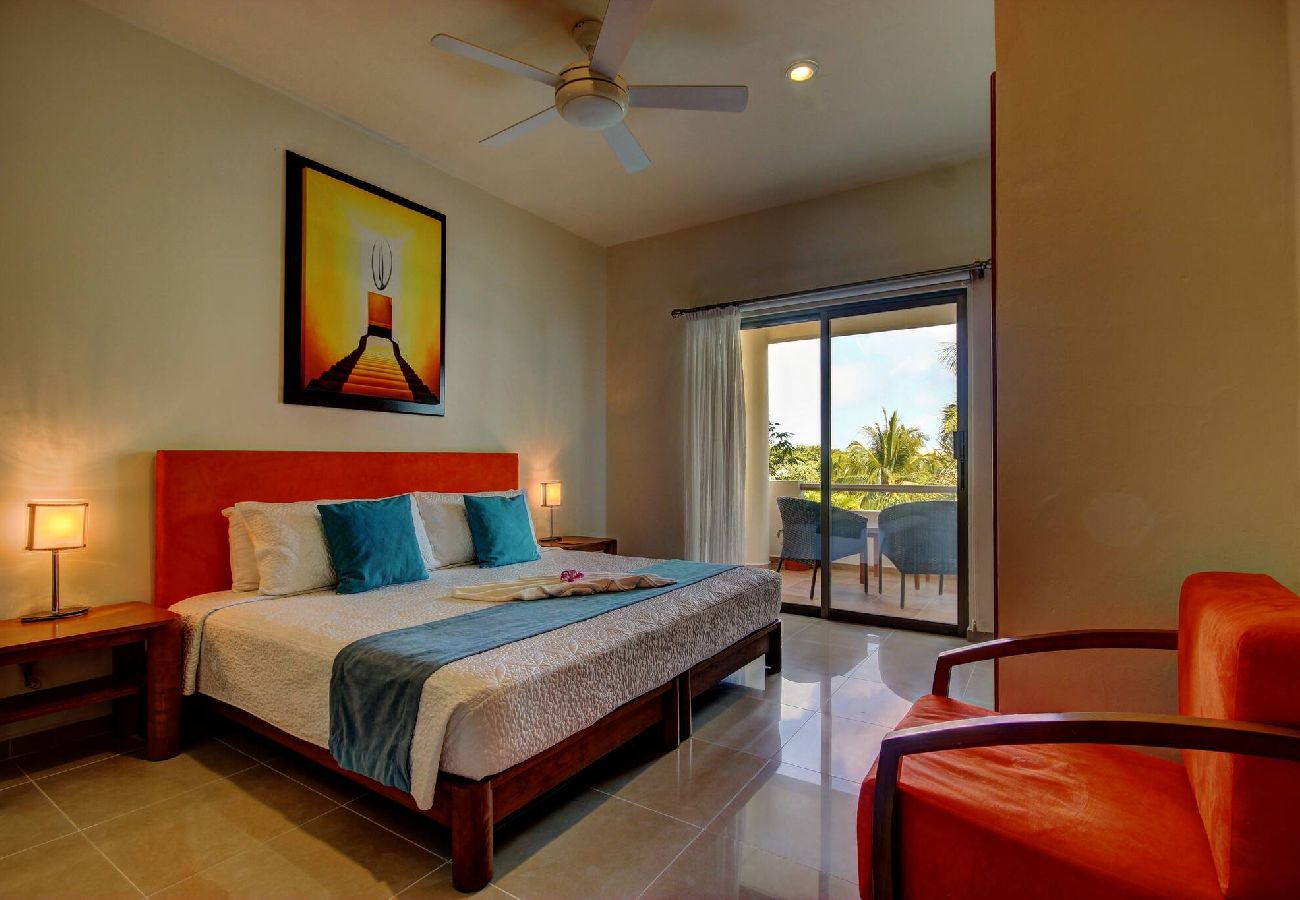Apartment in Playa del Carmen - P303. Palmar del Sol Penthouse 2Rec Vista jardin.