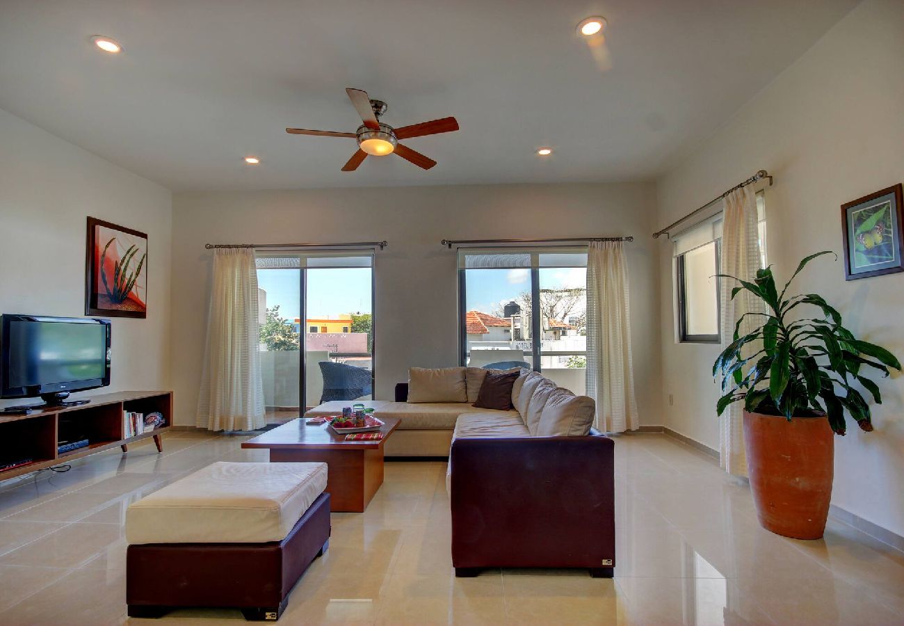 Apartment in Playa del Carmen - P307. Palmar del Sol Penthouse 2Rec Vista 5ta Ave.