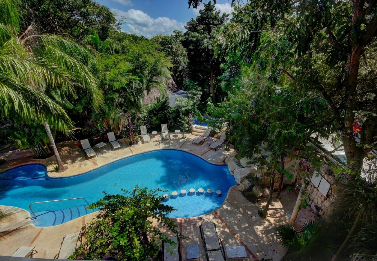 Rent by room in Playa del Carmen - R107. Standard Room King con Balcón.