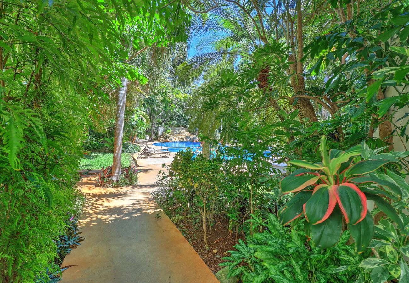 Condohotel in Playa del Carmen - P102. Palmar del sol 1Rec Vista Jardin. 